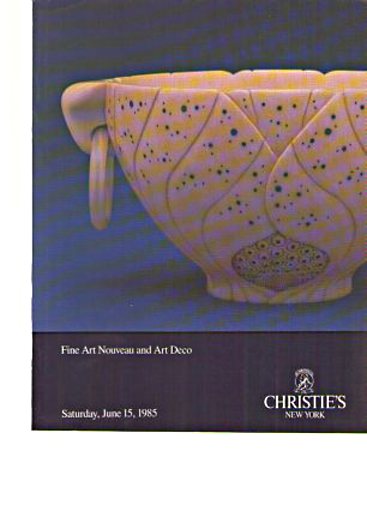 Christies 1985 Fine Art Nouveau and Art Deco - Click Image to Close