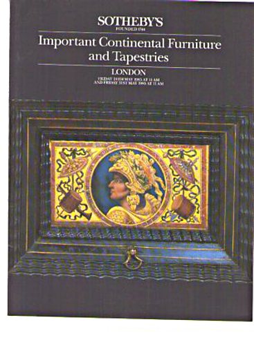 Sothebys 1985 Important Continental Furniture & Tapestries