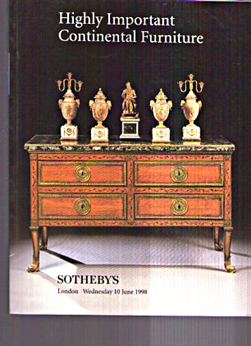 Sothebys 1998 Highly Important Continental Furniture