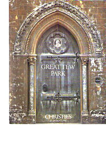 Christies 1987 Great Tew Park, Oxfordshire, (Oak Furniture etc)
