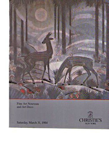 Christies 1984 Fine Art Nouveau & Art Deco - Click Image to Close