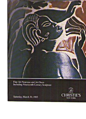 Christies 1985 Fine Art Nouveau & Art Deco & 19th C Sculpture - Click Image to Close