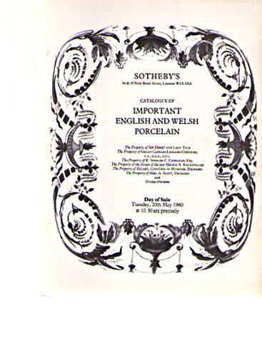 Sothebys 1980 Important English & Welsh Porcelain
