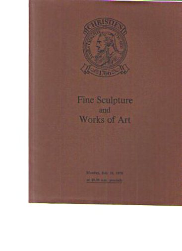 Christies July 1978 Fine Sculpture & Works of Art
