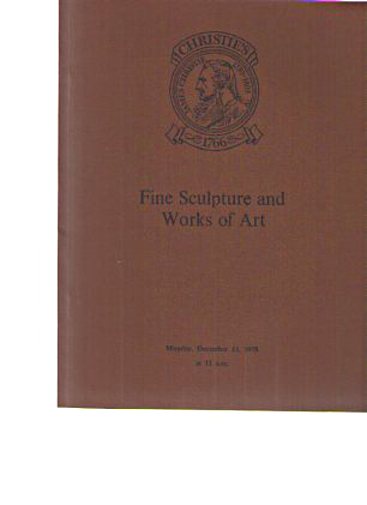 Christies 1978 Fine Sculpture & Works of Art