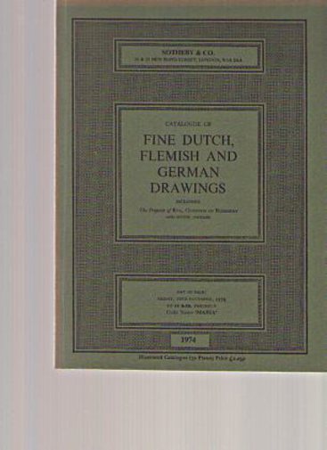 Sothebys 1974 Fine Dutch, Flemish & German Drawings