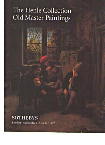 Sothebys 1997 The Henle Collection Old Master Paintings