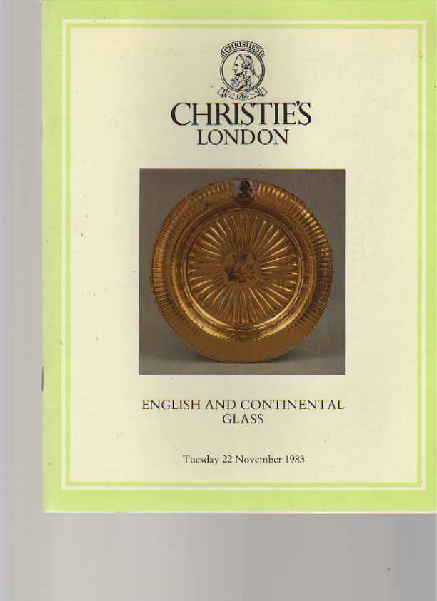 Christies 1983 English and Continental Glass