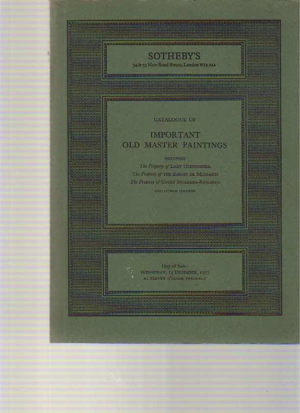 Sothebys 1977 Important Old Master Paintings