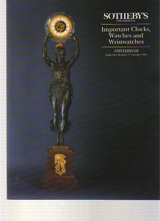 Sothebys 1995 Important Clocks, Watches & Wristwatches