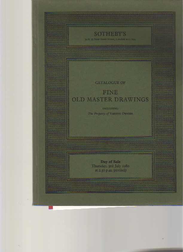 Sothebys July 1980 Fine Old Master Drawings