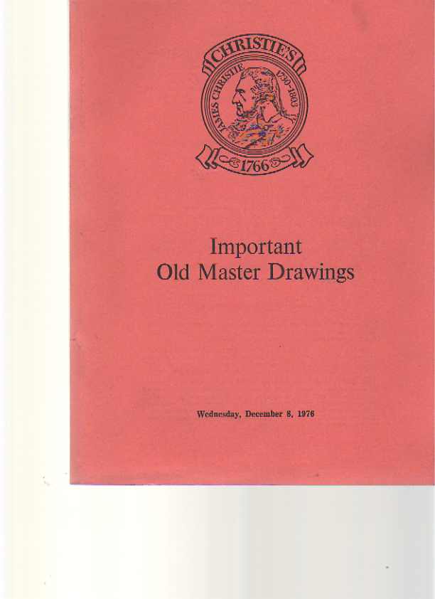 Christies 1976 Important Old Master Drawings