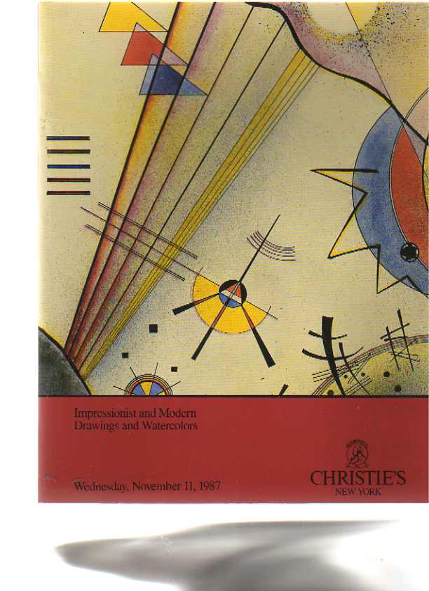 Christies 1987 Impressionist & Modern Drawings & Watercolours