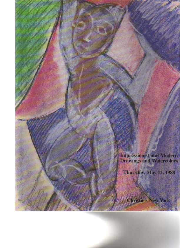Christies May 1988 Impressionist & Modern Drawings & Watercolours