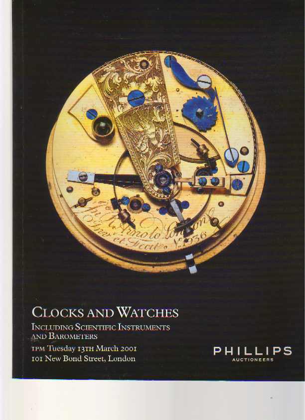 Phillips 2001 Clocks & Watches including Scientific Instruments