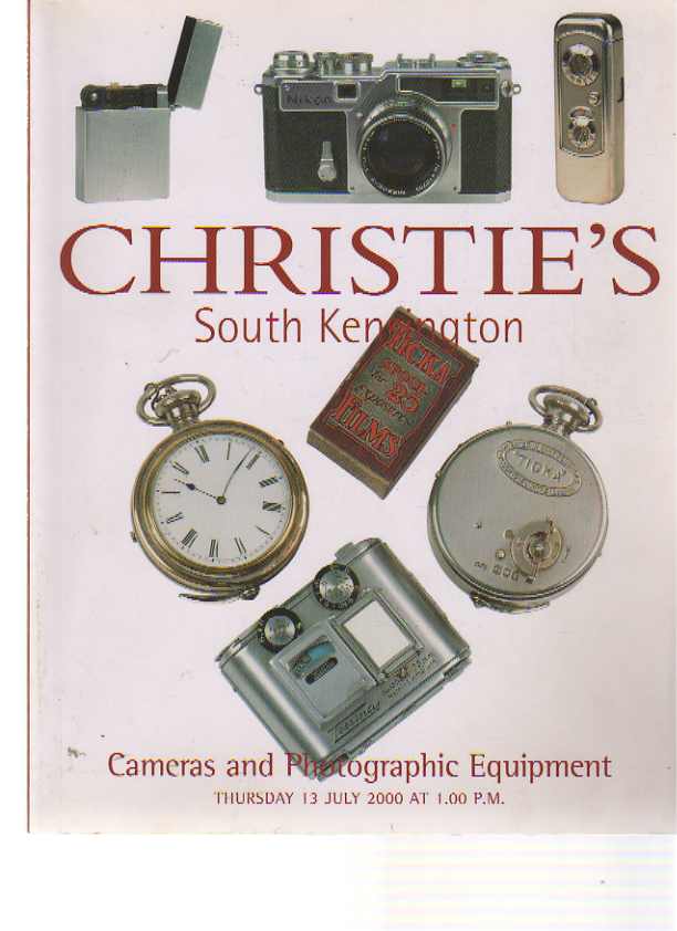 Christies July 2000 Cameras & Photographic Equipment
