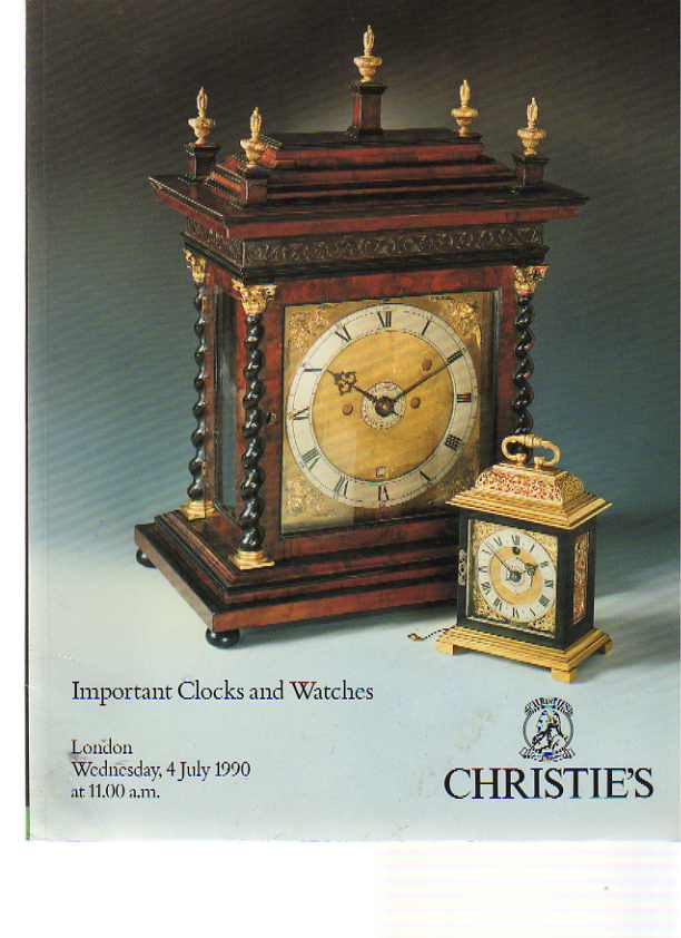 Christies 1990 Important Clocks & Watches