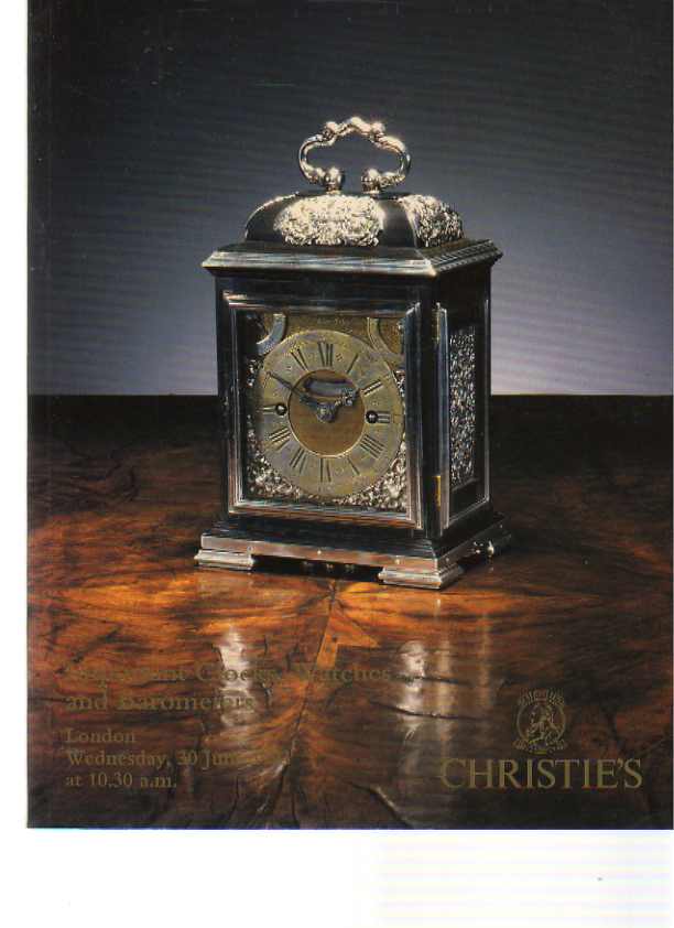 Christies 1993 Important Clocks, Watches and Barometers