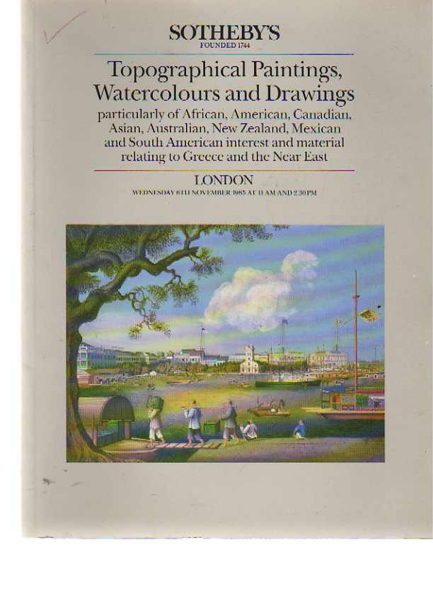 Sothebys 1985 Topographical Paintings, Watercolours & Drawings
