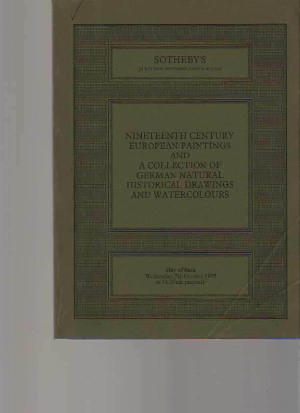 Sothebys 1983 Natural Historical Drawings & 19th Century Art