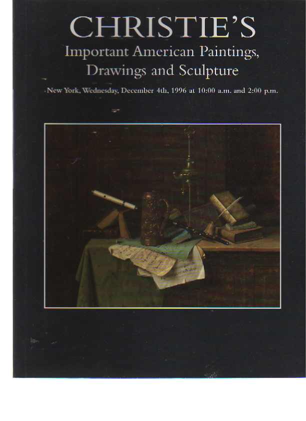 Christies 1996 Important American Paintings Drawings & Sculpture