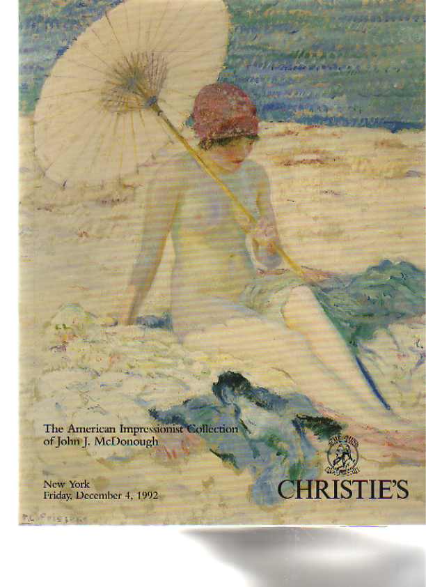 Christies 1992 McDonough American Impressionist Collection