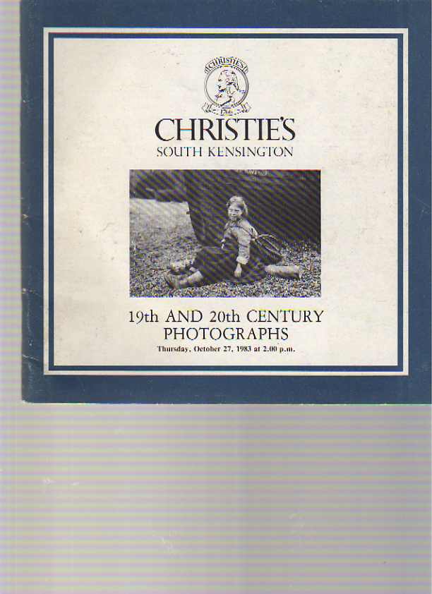 Christies October 1983 19th & 20th Century Photographs