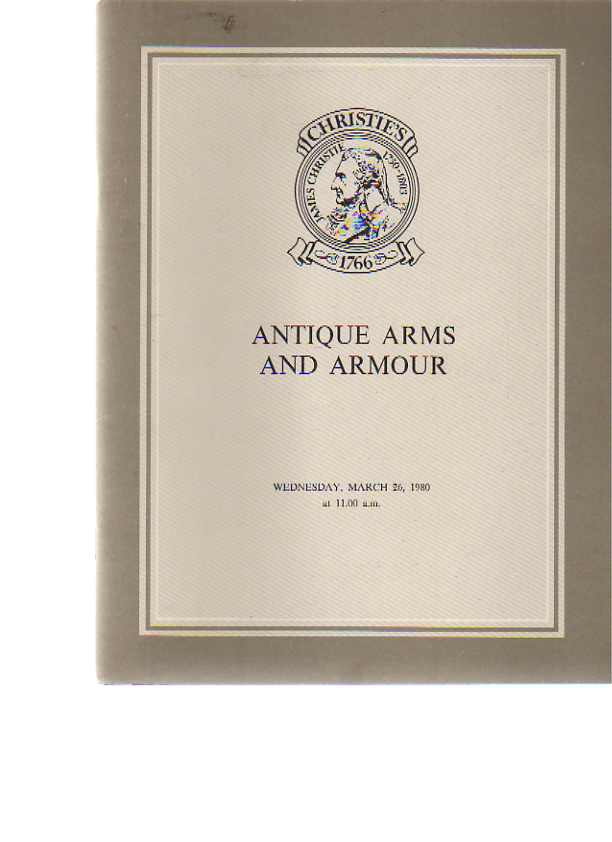 Christies March 1980 Antique Arms and Armour