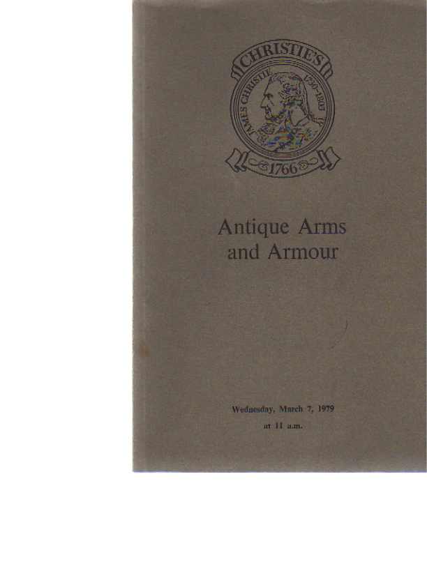 Christies March 1979 Antique Arms and Armour (Digital only)