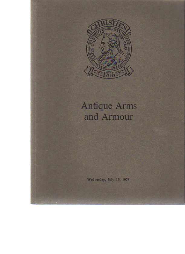Christies July 1978 Antique Arms and Armour