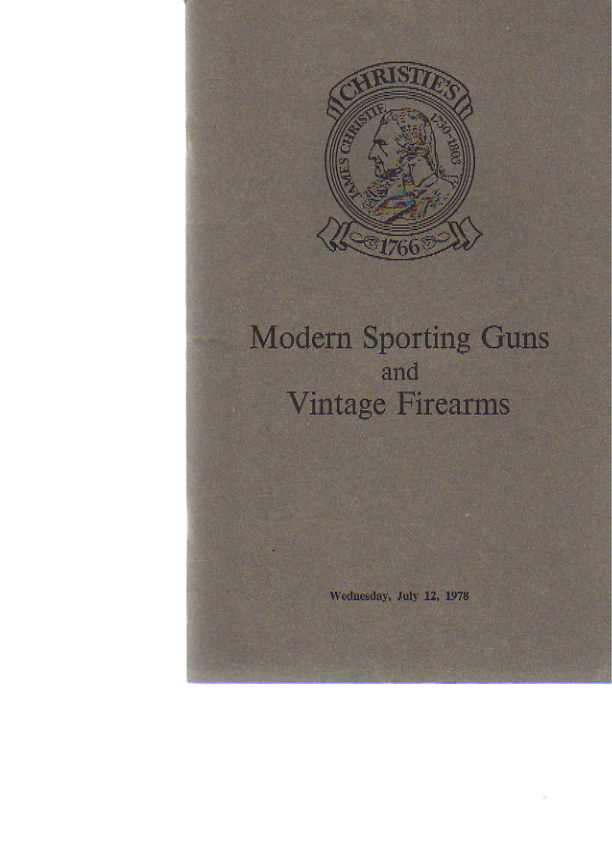 Christies 1978 Modern Sporting Guns & Vintage Firearms