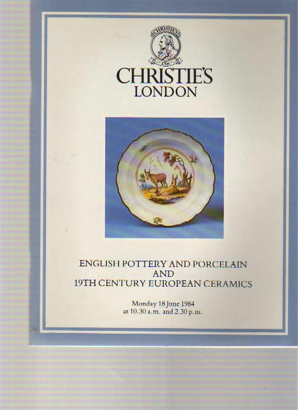 Christies June 1984 English Porcelain, 19th C European Ceramics