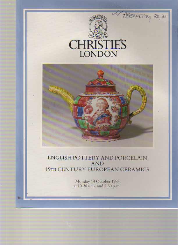 Christies 1985 English Porcelain, 19th C European Ceramics