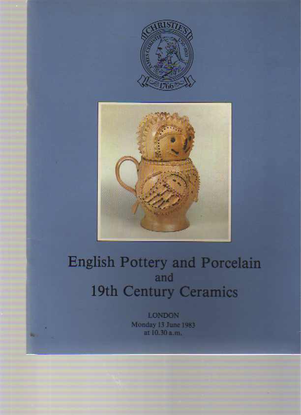 Christies 1983 English Pottery & Porcelain & 19th C Ceramics