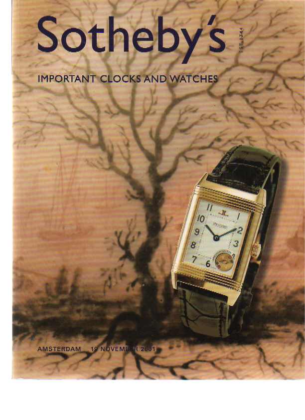 Sothebys 2001 Important Clocks & Watches