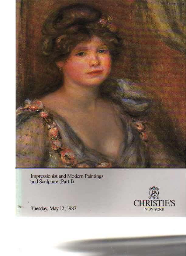 Christies May 1987 Impressionist & Modern Paintings & Sculpture