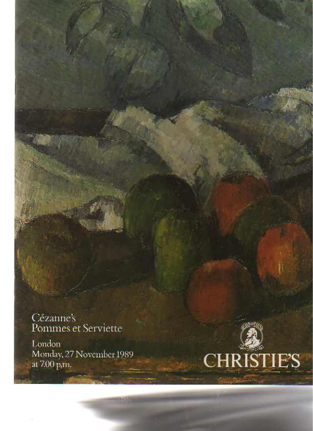 Christies 1989 Cezanne's Pommes et Serviette