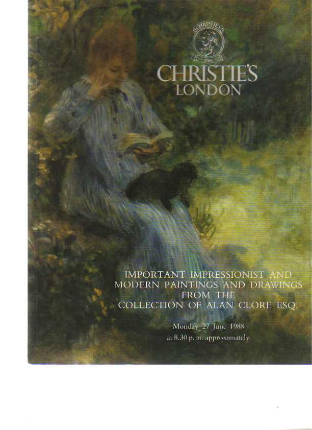 Christies 1988 Clore Collection Impressionist Paintings