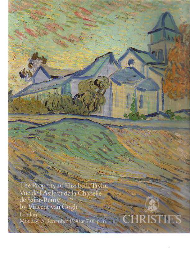Christies 1990 Vue de Saint-Remy By Vincent van Gogh