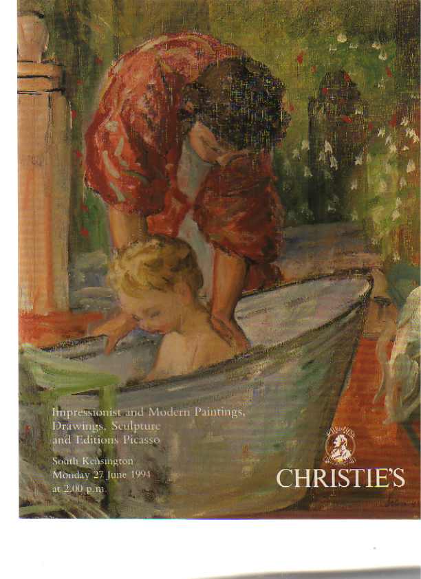 Christies 1994 Impressionist Paintings Editions Picasso