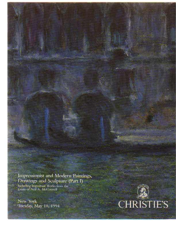 Christies May 1994 Impressionist & Modern Paintings, Drawings