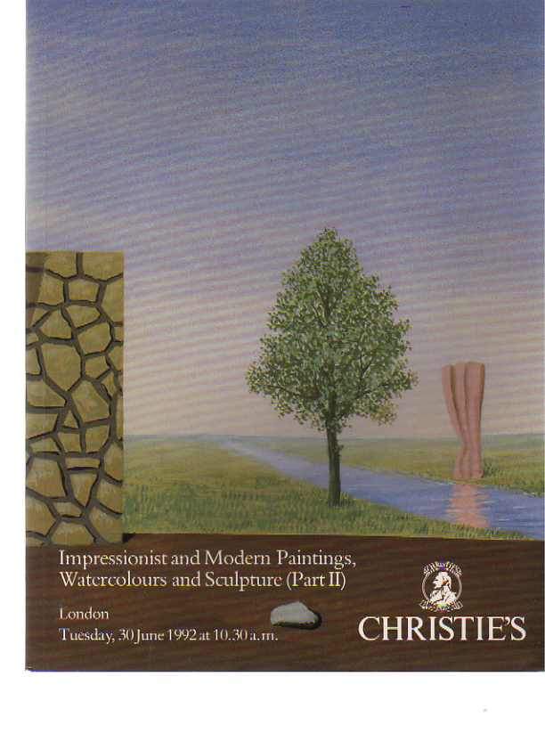Christies 1992 Impressionist & Modern Paintings, Watercolours ..