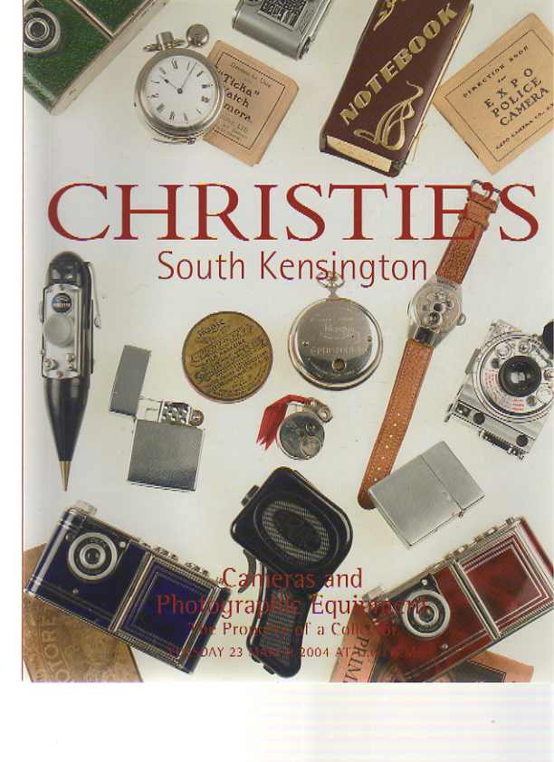 Christies March 2004 Cameras and Photographic Equipment