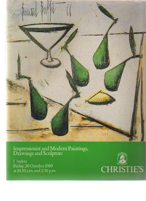 Christies October 1989 Impressionist & Modern Paintings, Drawings