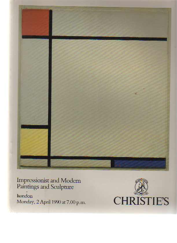 Christies April 1990 Impressionist & Modern Paintings & Sculpture