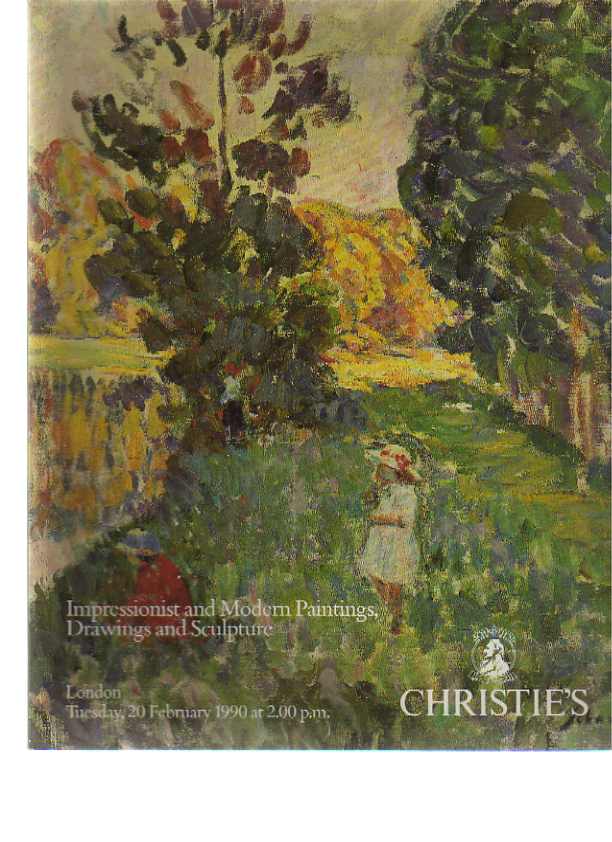 Christies February 1990 Impressionist & Modern Paintings & Sculpture