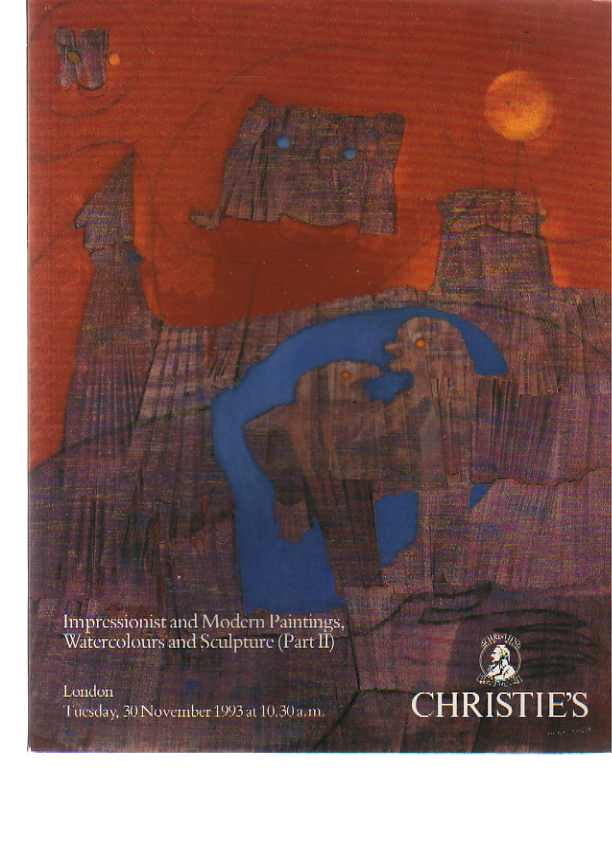 Christies 1993 Impressionist & Modern Paintings & Sculpture
