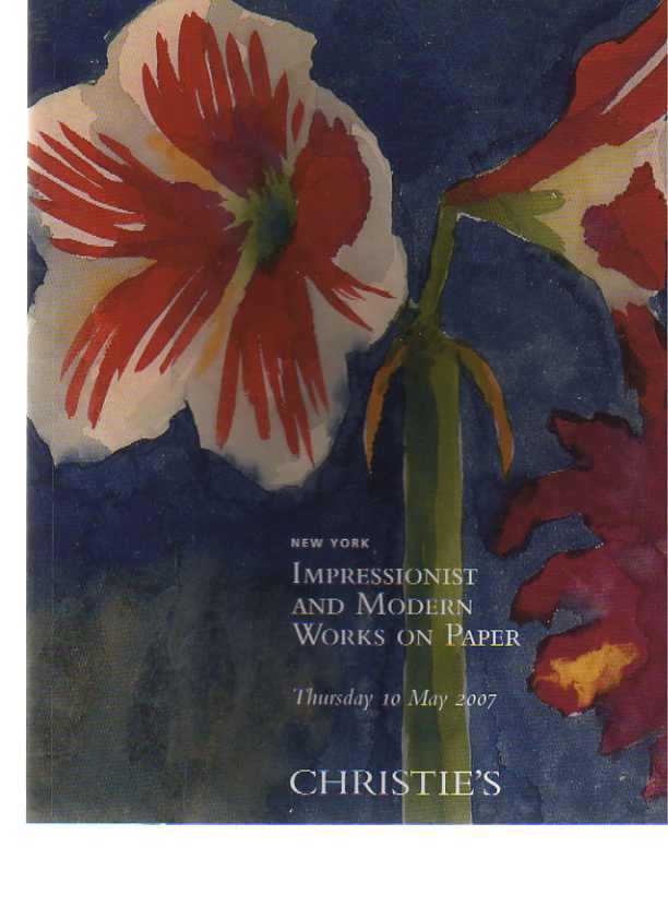 Christies May 2007 Impressionist & Modern Works on Paper