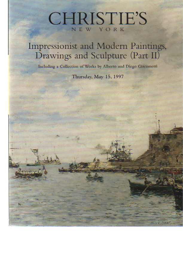 Christies 1997 Impressionist Paintings & Sculpture (Giacometti)