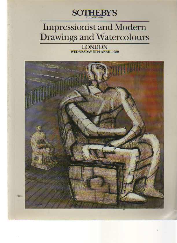Sothebys April 1989 Impressionist & Modern Drawings & Watercolours